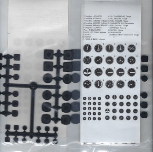 Cockpit Instrumenten-Set 36 tlg