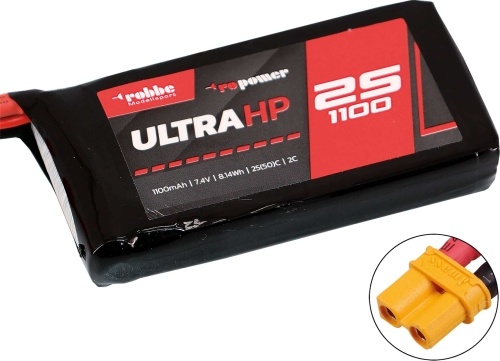 RO-POWER ULTRA HP 1100MAH 7,4 VOLT 2S 25(50)C