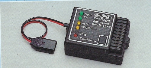 !Empf&auml;ngerakku-Tester 4 NC-Zell--4,8V