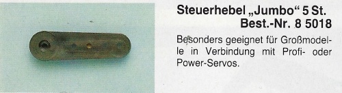 !Servoabtriebshebel JUMBO 5-Stück