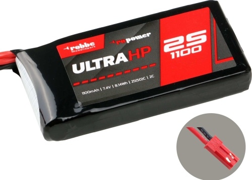 RO-POWER ULTRA HP 1100MAH 7,4 VOLT 2S 25(50)C