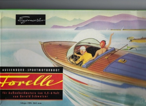 FORELLE Sportboot L&auml;nge ca. 364mm f&uuml;r Aussenbordmotor