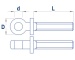 Augenschraube M2x14mm (10 Stück